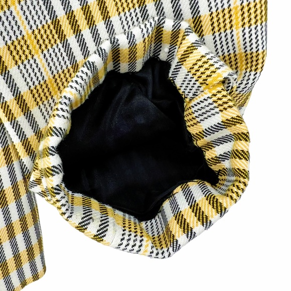 Vintage Yellow, Black and White Plaid Blazer by David Benjamin - Picture 14 of 16